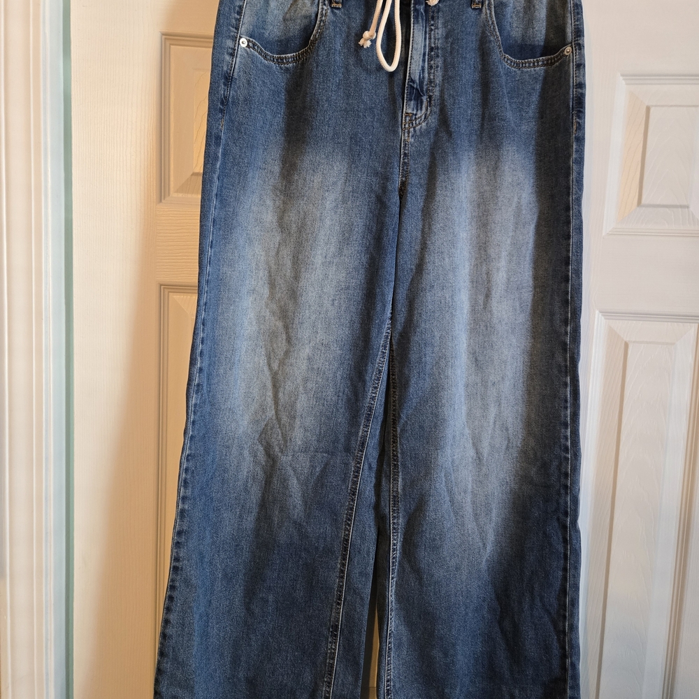 NWT SO Wide Leg Denim Pants - Blue